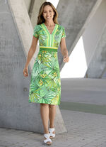 Kleid mit farbbrillantem Inkjet-Druck 