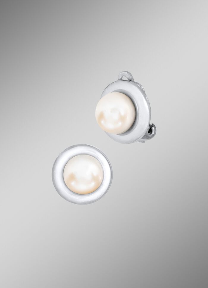 Ohrclips aus Silber und Perlen - ein Hauch von Eleganz 