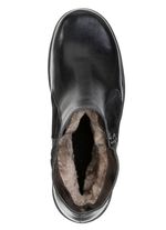 ELENA EDEN, gef&uuml;tterte Damen-Stiefeletten, Winterschuhe, Weite H, mit Lammfell SCHWARZ