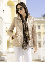 Jacke mit dekorativer Stickereizier 