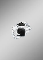 Massiver Damenring mit Onyx 
