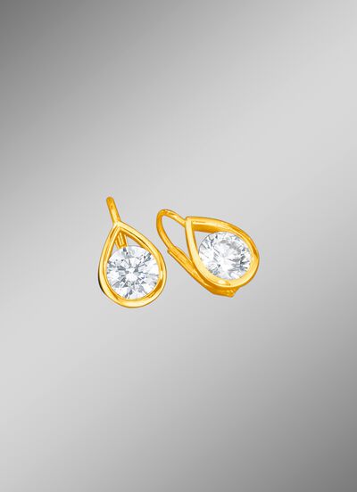 Ohrringe im Tropfen-Design 