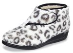 Klett-Stiefelette aus kuscheligem Pl&uuml;sch 