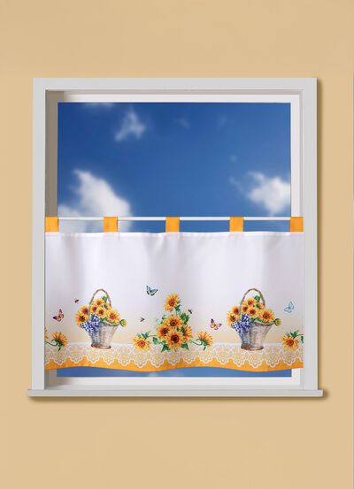 Kurzvorhang mit Schlaufen 