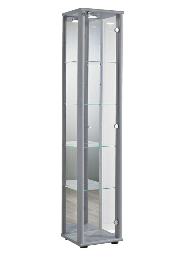 Vitrine, 1-türig, mit LED-Beleuchtung, 