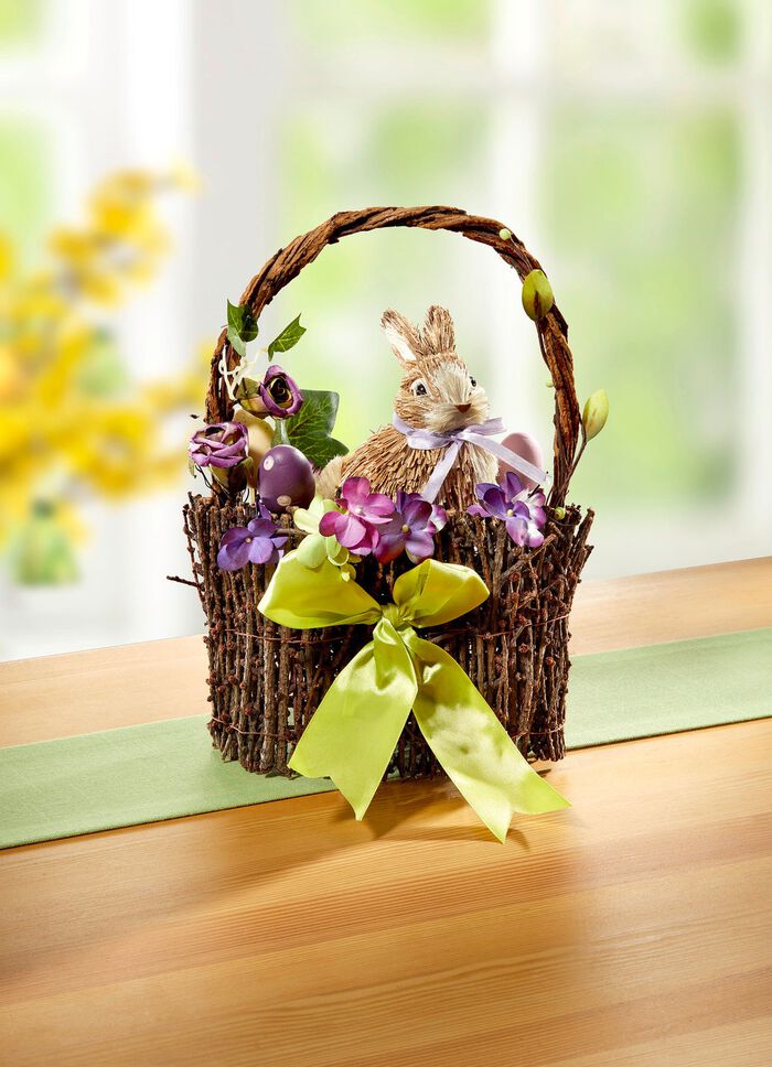 Hasenkorb aus Reissig 