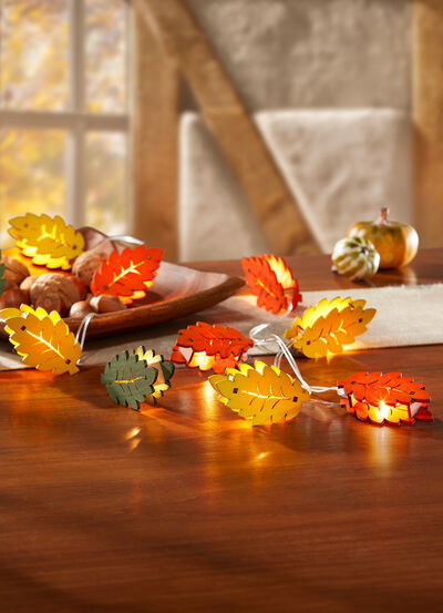 Batteriebetriebene Lichterkette Herbst - 