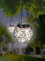 Solarkugel mit Metallkette 