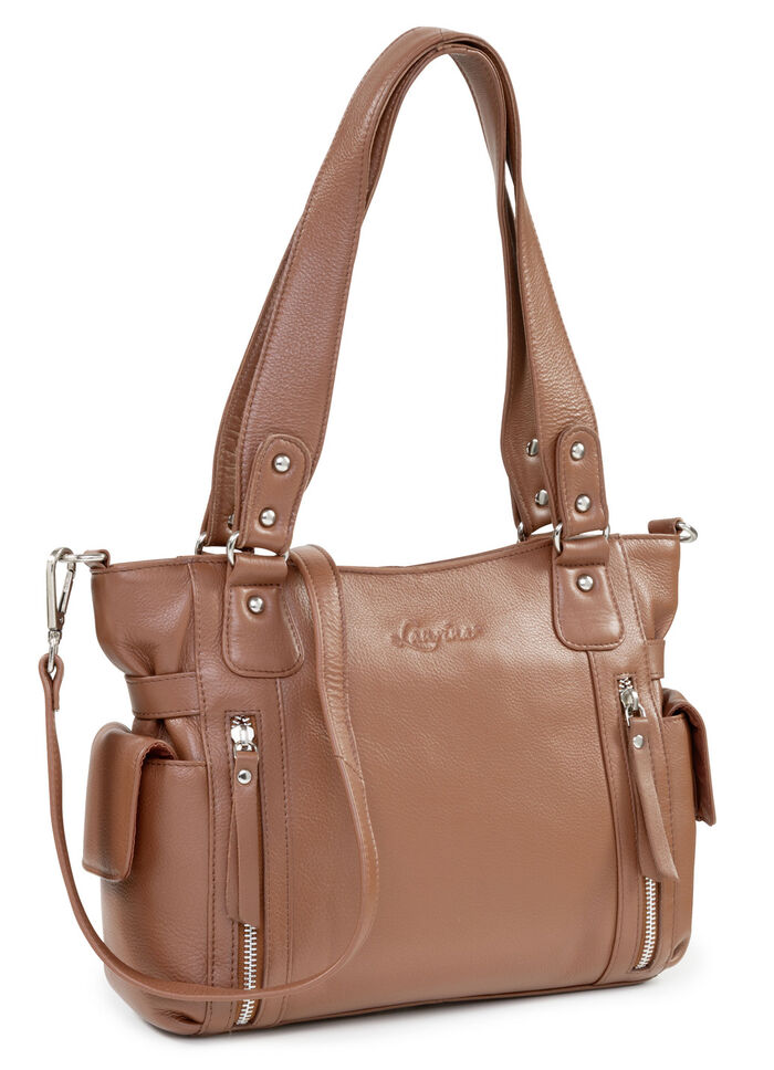 Laurina, Tasche, Damen, mit abnehmbarem, verstellbarem Umhängeriemen COGNAC