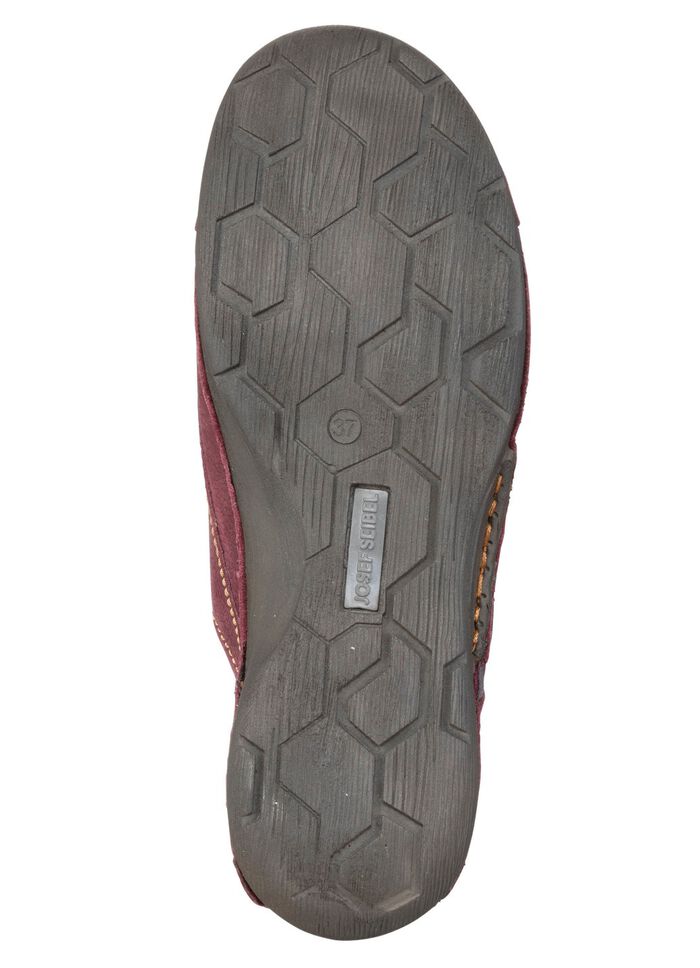 Josef Seibel, klassische Damen-Schn&uuml;rschuhe, Weite G, mit herausnehmbarem Fussbett BEERE-GRAU