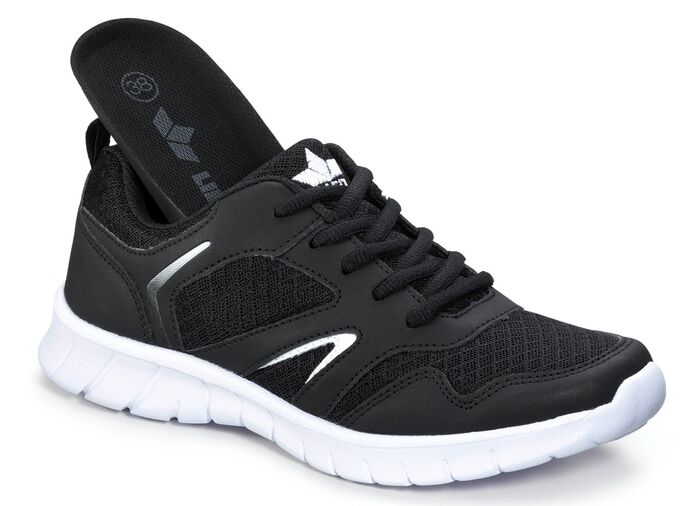 Sneaker mit Wechselfussbett SCHWARZ