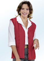 Strickgilet mit Baumwolle ROT