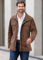 Lederjacke mit Brusttaschen 