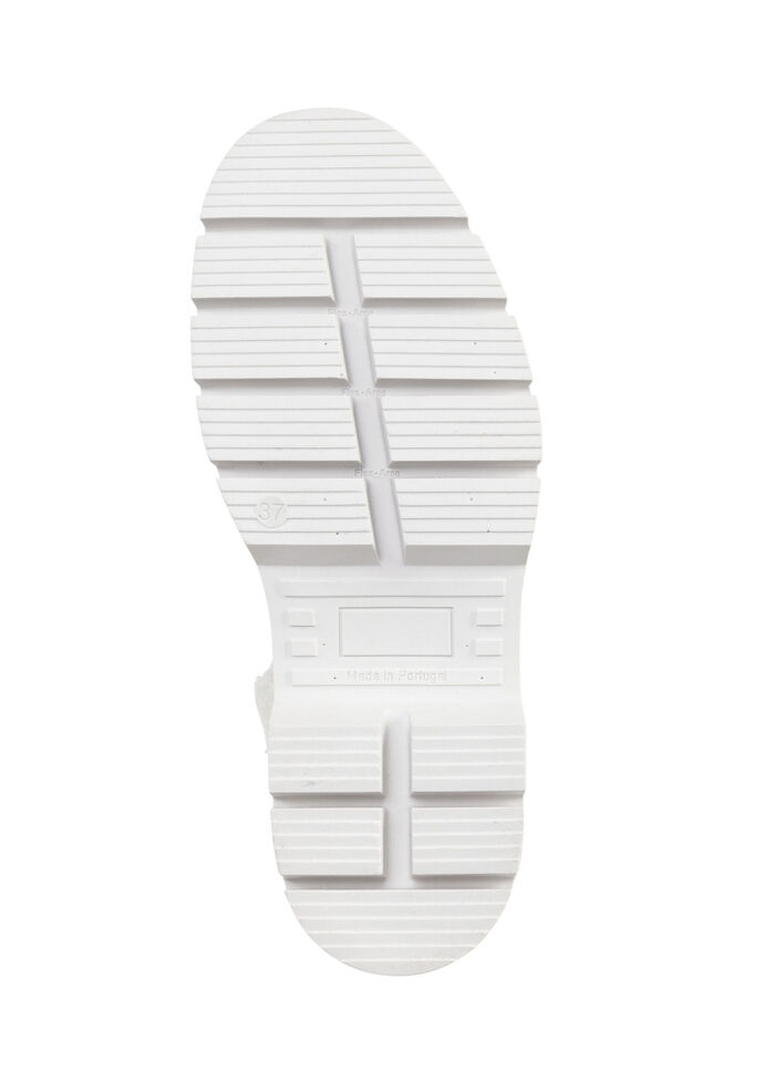 ELENA EDEN Schn&uuml;r-Stiefelette mit kuscheligem Teddy-Kragen EISGRAU