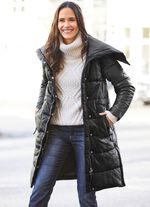 Leder-Steppmantel 2-in-1 von &laquo;Jilani&raquo; 