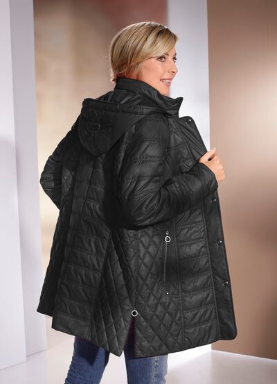 Jacke mit Rei&szlig;verschluss an den Seitenschlitzen 