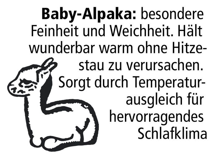 Webpelzdecke und Kissenbezug aus Alpakawolle NATUR