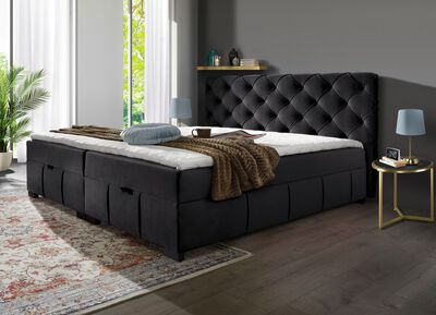 Boxspringbett mit Kaltschaumtopper 