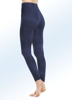 Zweierpack Leggings mit BIO-Baumwolle 1X GRAU MELIERT, 1X MARINE