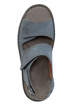 GINO GALANTE Sandale aus gefettetem, schattiertem Rind-Nubukleder JEANS