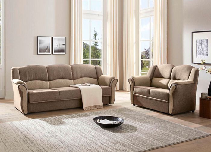 Polsterm&ouml;bel auf stabilem, teilmassivem Holzgrundgestell 