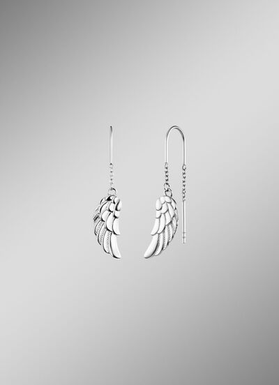 Flügel-Ohrhänger aus Sterlingsilber 