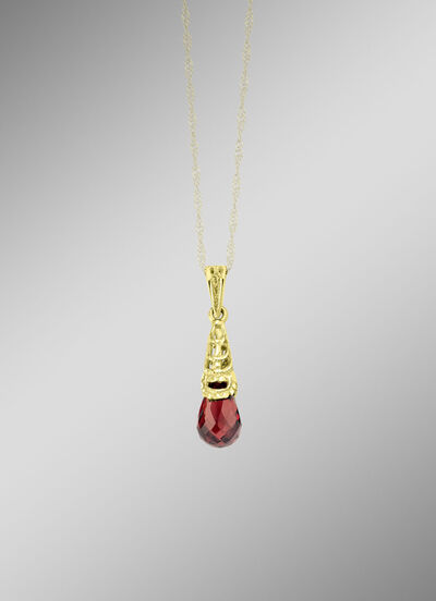 Filigrane Anhänger mit echt Granat 