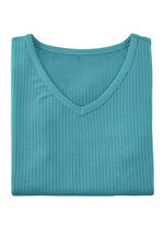 Laurina Shirt mit V-Ausschnitt, 