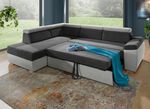 Polsterecke mit Bettfunktion ANTHRAZIT-GRAU