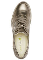 Waldläufer, bequeme Damen-Sneaker, Weite H, mit herausnehmbarem Fussbett BRONZE