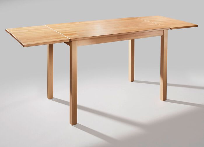 Esstisch aus massiver Buche mit Auszug 