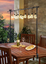 Tischbeleuchtung mit 10 LED-Birnen 