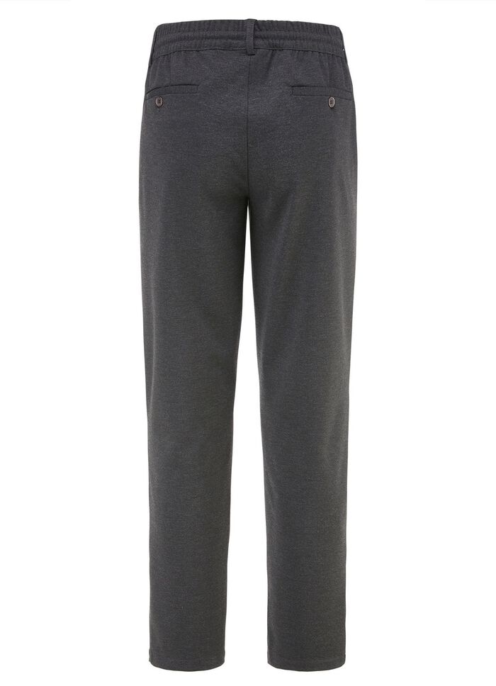 Schlupfhose mit Gummibund in 3 Farben ANTHRAZIT MELIERT