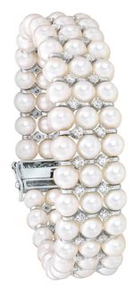 Armband mit S&uuml;sswasser-Zuchtperlen 
