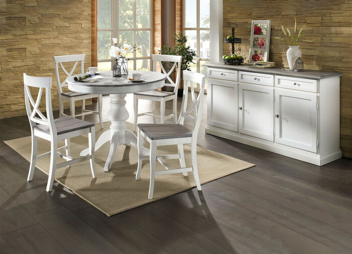 Stühle, 2er-Set, aus massivem Buchenholz 