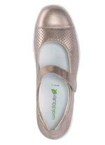 Waldl&auml;ufer Spangenschuh aus teilweise gelochtem Leder 