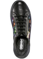 Gemini Schnürschuh mit modernem Aufdruck SCHWARZ