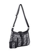 Tasche mit zus&auml;tzlicher B&ouml;rse GRAU-SCHWARZ