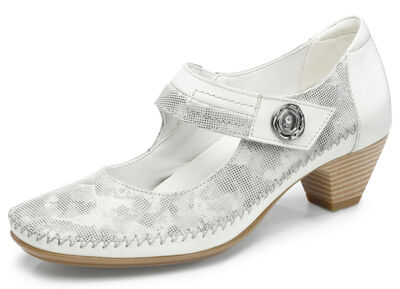 ELENA EDEN, schicke Damen-Pumps, Weite G, mit herausnehmbarem Fussbett ECRU