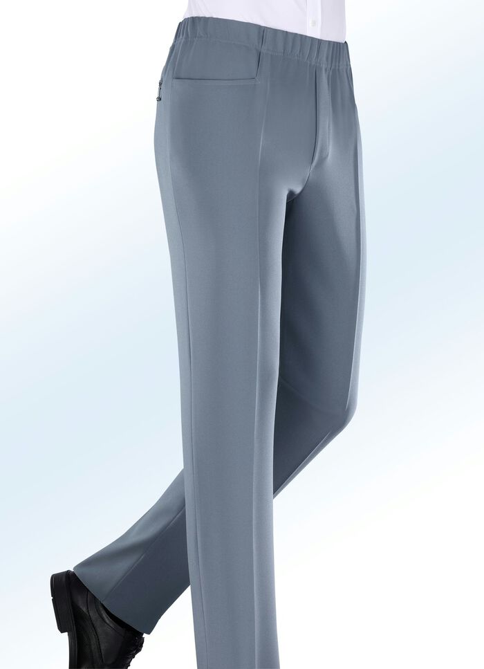 «Klaus Modelle»-Schlupfhose mit Gummibund in 4 Farben  RAUCHBLAU