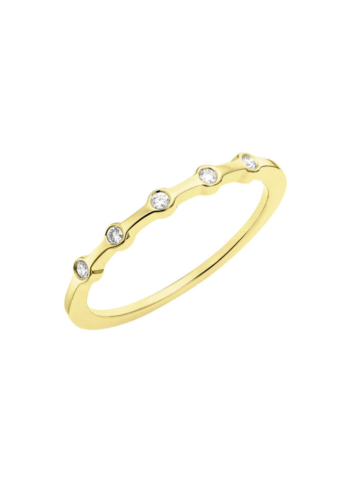 Luxuriöser Damenring aus Gold mit Brillanten 
