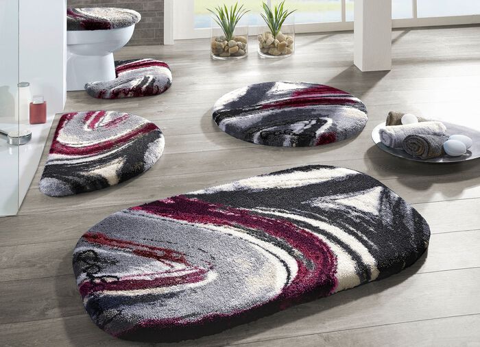 «GRUND» Designer-Badgarnitur in verschiedenen Farben BORDEAUX-ANTHRAZIT