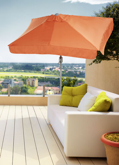 Balkonschirm mit Aluminium-Rohr 