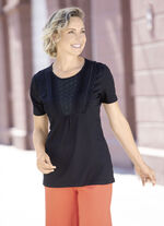 Shirt mit edler Spitze, 