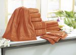 Frottierserie mit Mäander-Jacquard-Struktur TERRA