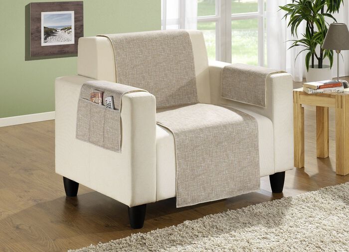 Wohnaccessoires aus 100% Baumwolle, Unterseite 100% Schurwolle SILBER