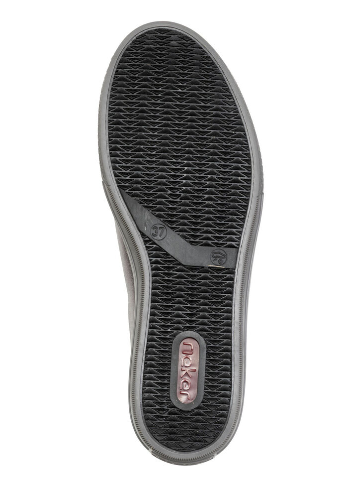 Rieker, modische Damen-Sneaker, mit Reissverschluss ALTSILBER