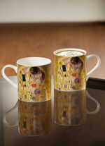 Henkelbecher aus hochwertigem New-Bone-China-Porzellan 