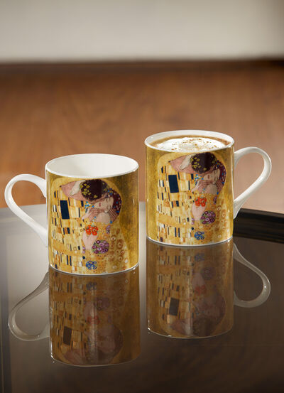 Henkelbecher aus hochwertigem New-Bone-China-Porzellan - 