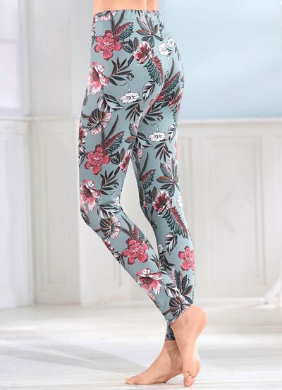 Laurina Zweierpack Leggings mit bequemem Dehnbund 